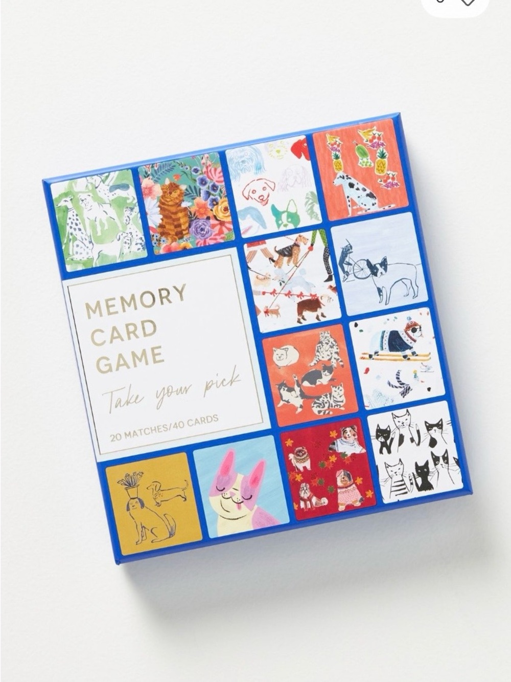 Pet Memory Card Game from Anthropologie